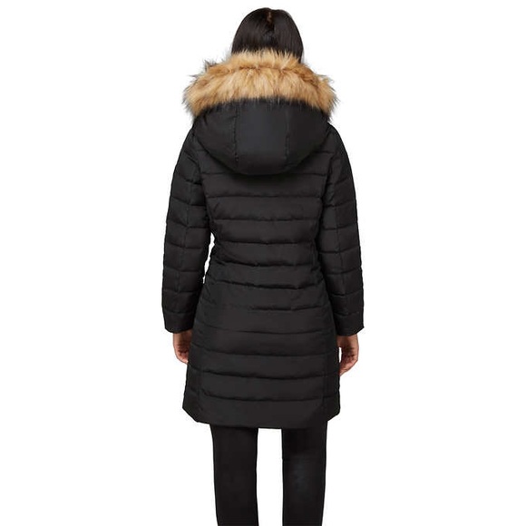 RUDSAK ATELIER NOIR Womens Black Down Jacket w Fur Trim - Picture 2 of 10